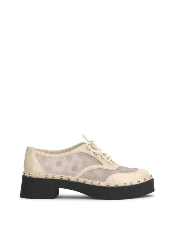 Chryse Studded Oxford in Ivory Polka Dot sold by Jessica Simpson
