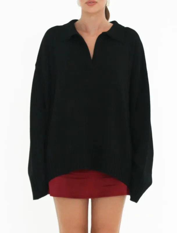 Delancey Sweater | Black sold by Rumored