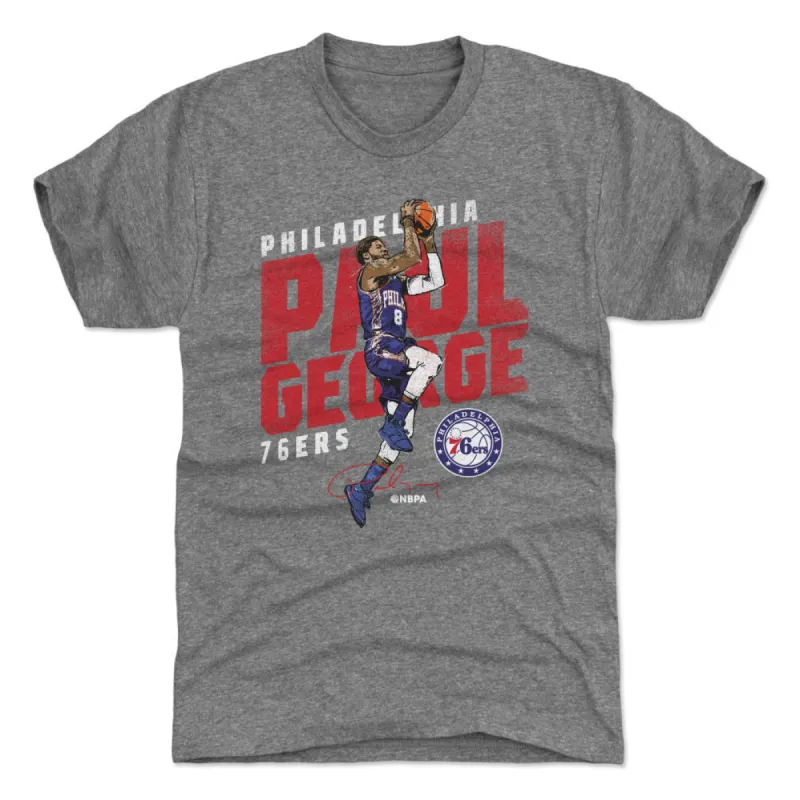 Paul George Philadelphia 76ers Slant WHT sold by 500 Level