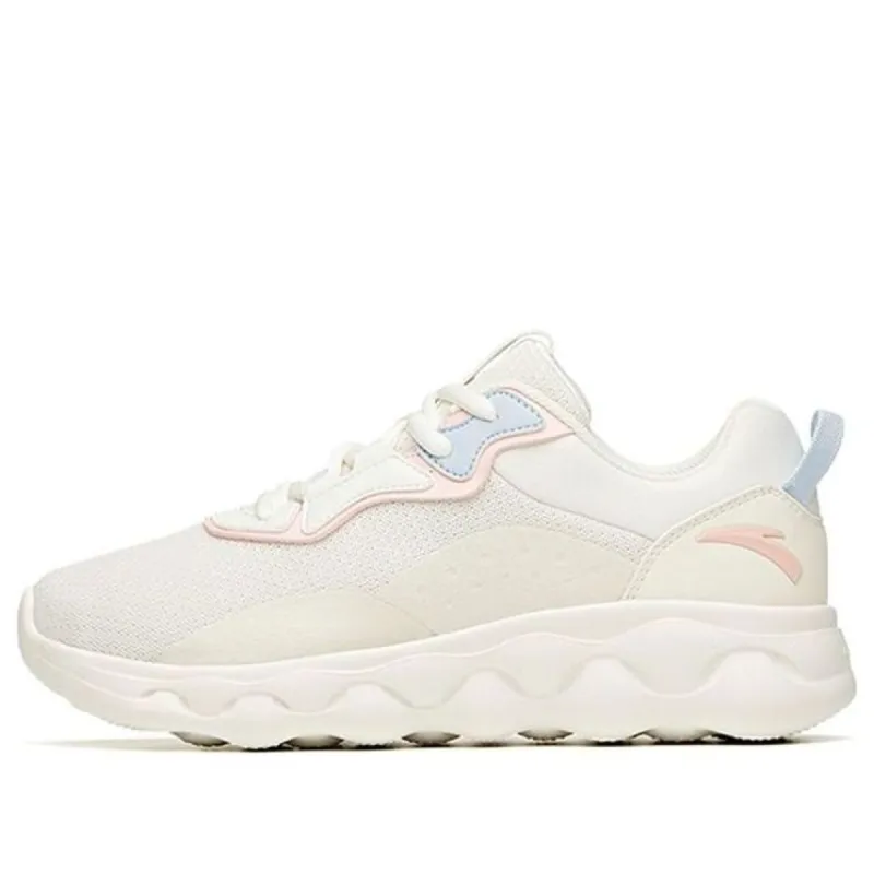 (WMNS) ANTA Running Series Sneakers 'White Pink Blue' 922115535-1 sold by KicksCrew