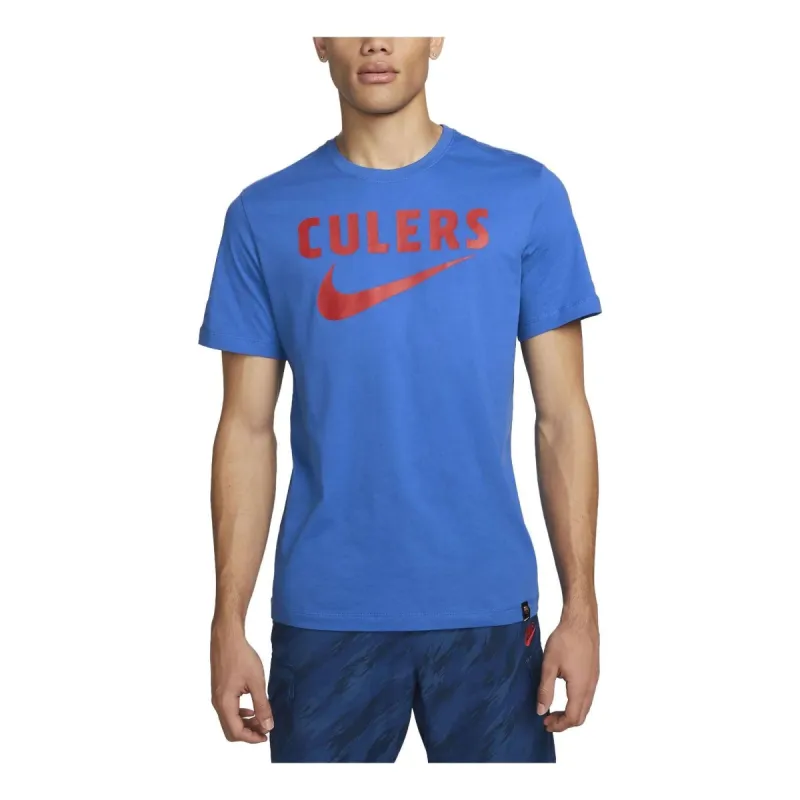 Nike 22-23 Barcelona Swoosh Club T-Shirt 'Blue' DJ1357-403 sold by KicksCrew