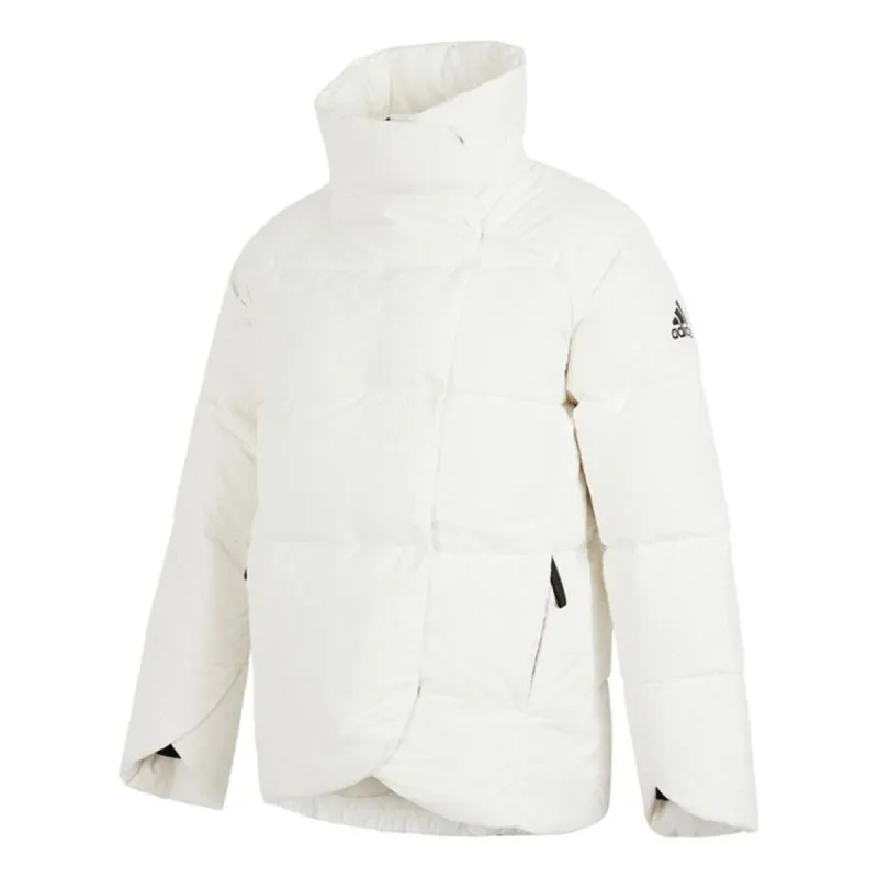(WMNS) adidas Big Baffle Jacket 'White' GT6542 sold by KicksCrew