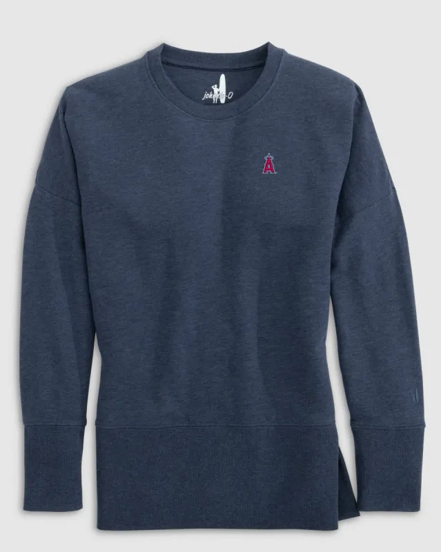Women's Los Angeles Angels Brittany Crewneck Sweatshirt sold by Johnnie-O