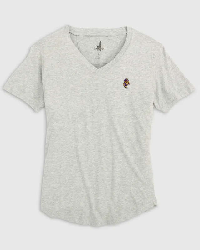 Women's East Carolina Merediths V-Neck T-Shirt - Vault Logo sold by Johnnie-O