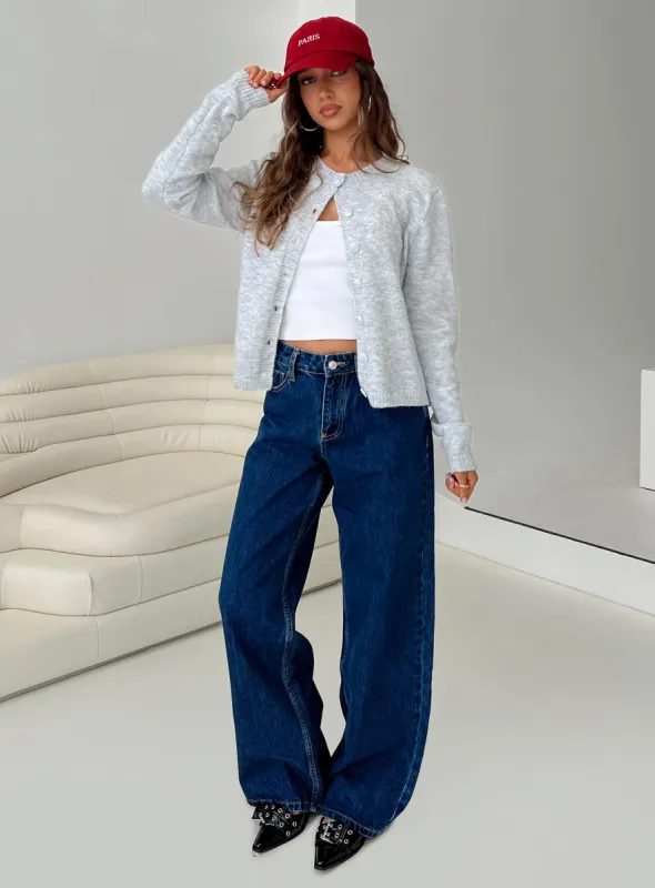 Shima Low Rise Straight Leg Jeans Mid Wash sold by Princess Polly