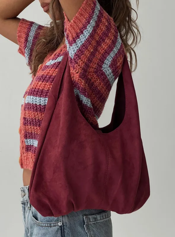 Zenia Shoulder Bag Mauve sold by Princess Polly