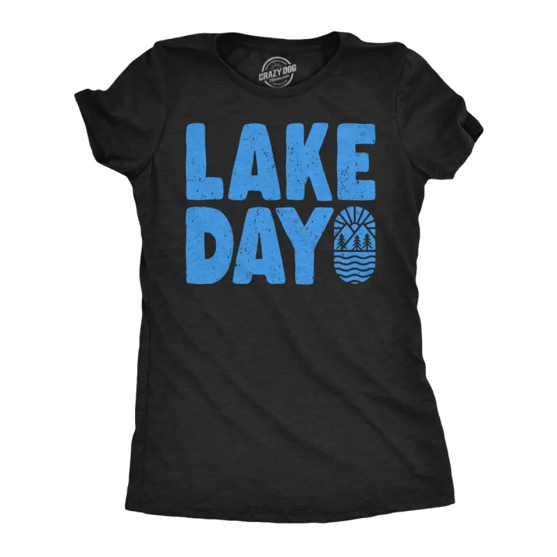 Lake Day Women's T Shirt sold by Crazy Dog T-Shirts