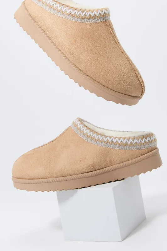 Girls Embroidered Slipper Booties sold by Urban Planet
