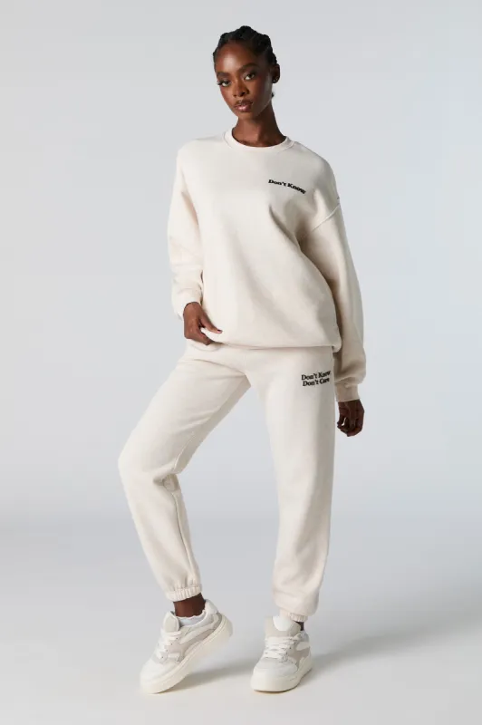 Graphic Fleece Everyday Jogger sold by Urban Planet