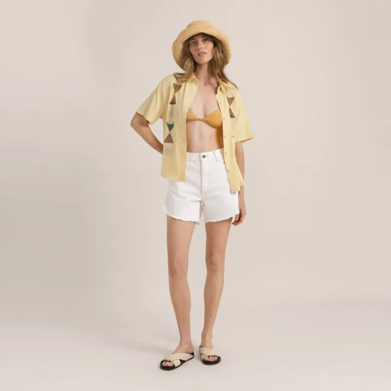 Bless Up Breathable Stretch Shirt - Heart Studio Sand sold by Roark