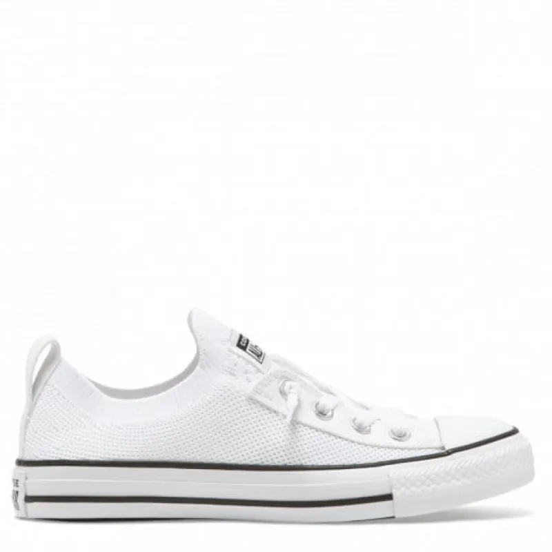 CONVERSE WOMEN'S CHUCK TAYLOR ALL STAR SHORELINE KNIT SLIP LOW TOP WHITE SHOE sold by INSPORT