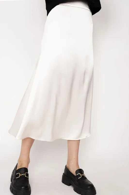 Feme Satin Skirt Champagne White sold by Ivalo.com