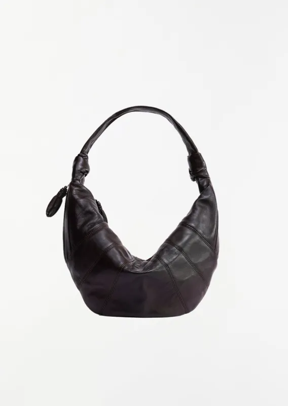 Fortune Croissant Bag — Dark Chocolate sold by La Garconne