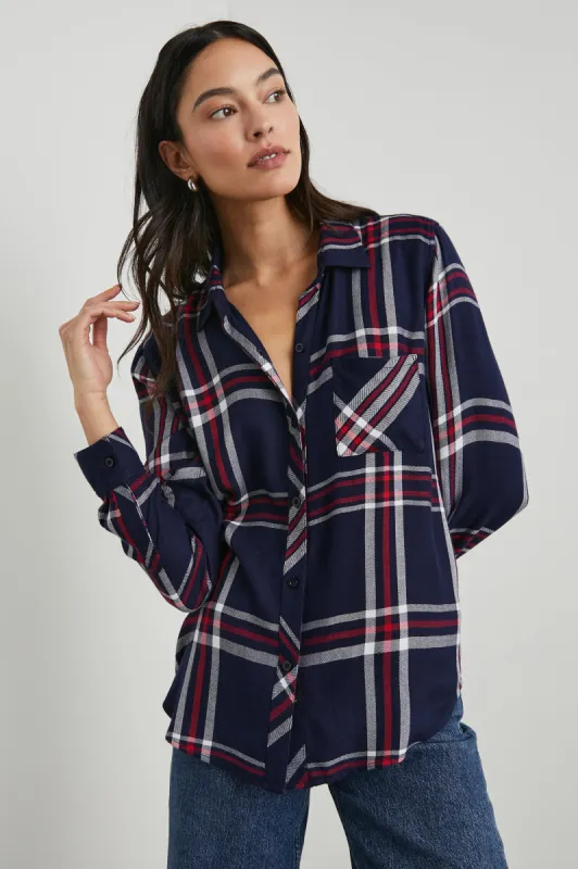 HUNTER SHIRT - PATRIOT NAVY RED sold by Rails