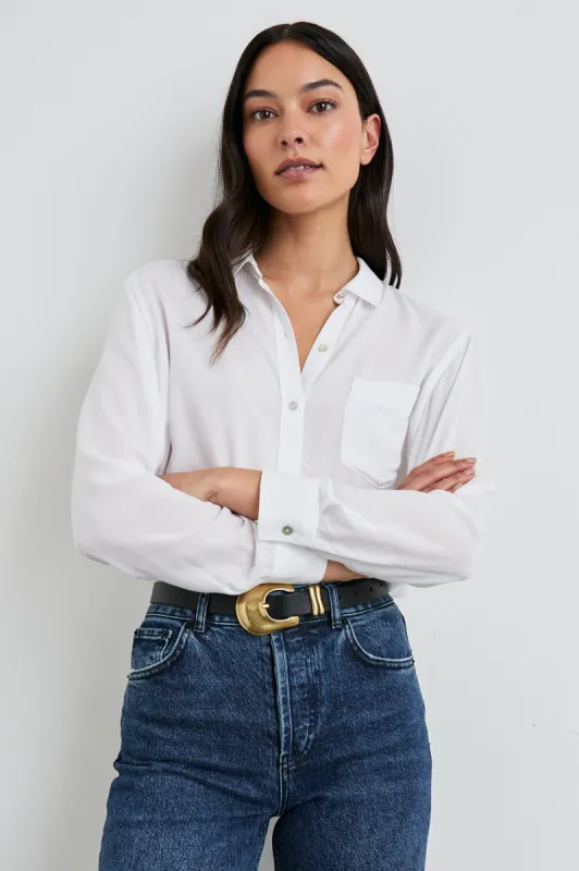 WREN SHIRT - WHITE sold by Rails
