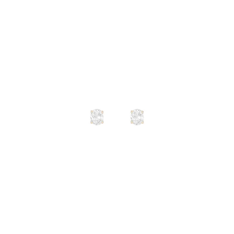 Oval Lab Grown Diamond Studs sold by Aurate