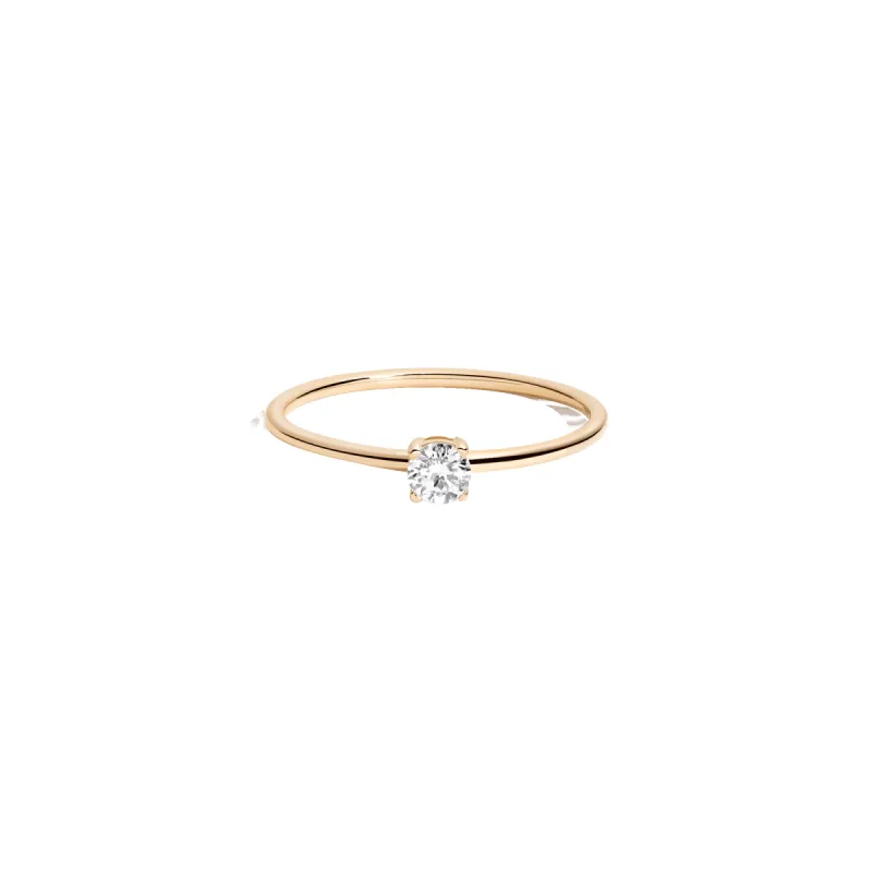 Round Lab Grown Diamond Ring sold by Aurate