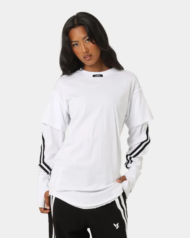 The Anti Order Anti Sport Layered Long Sleeve T-Shirt White/Black sold by Culture Kings