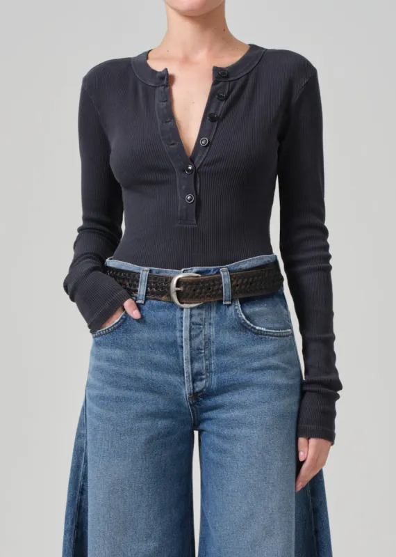 Varra Henley in Charcoal Mineral sold by Citizens Of Humanity
