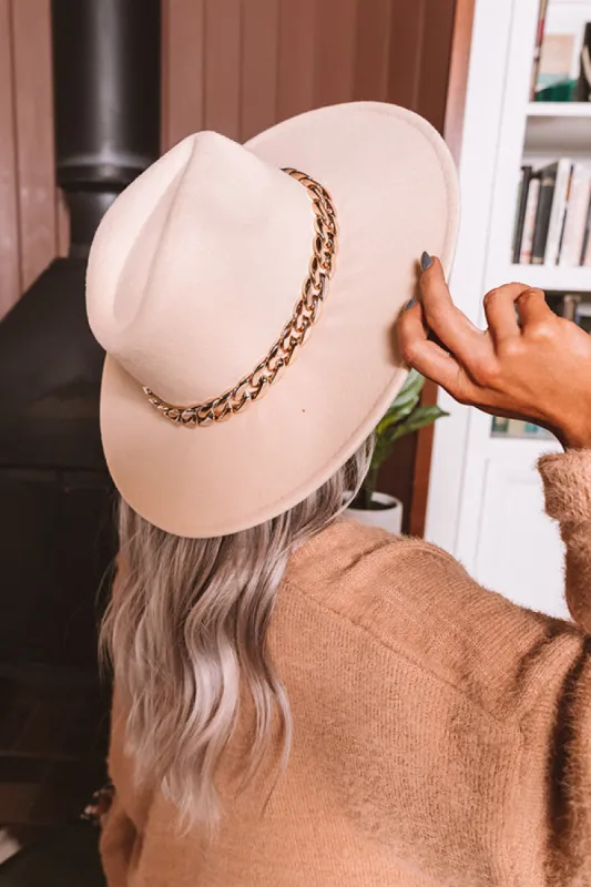 Love Of Lattes Felt Fedora In Ivory sold by Impressions