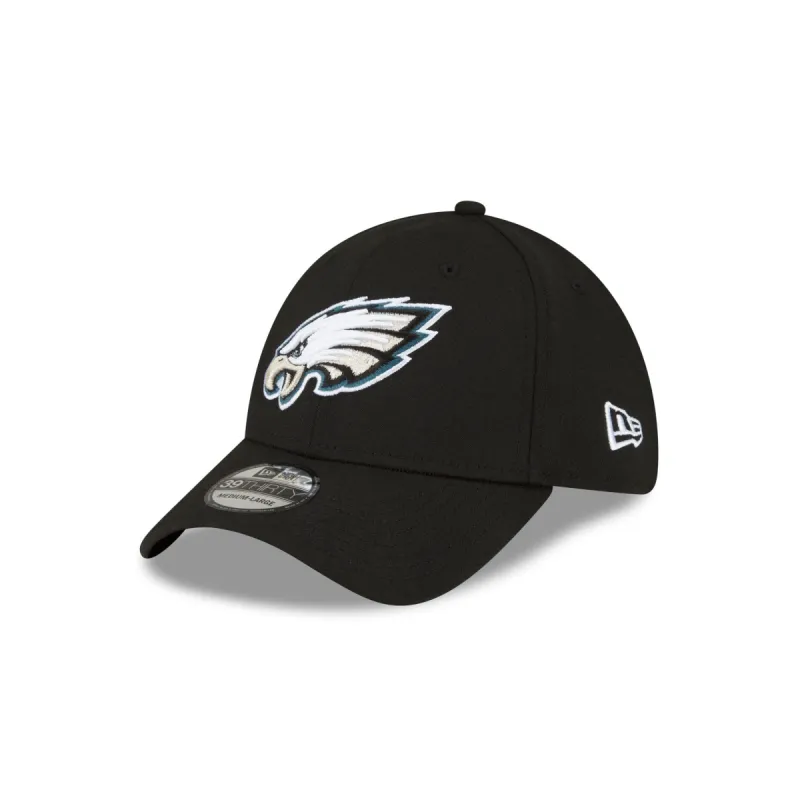 Philadelphia Eagles Team Classic Black 39THIRTY Stretch Fit Hat sold by New Era