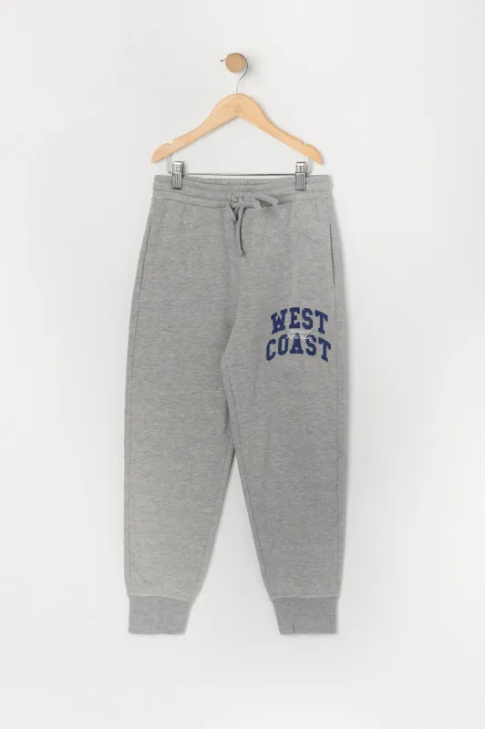 Boys Destination Graphic Fleece Jogger sold by Urban Planet
