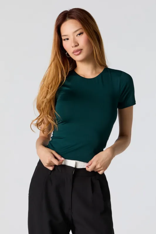 Contour Round Neck T-Shirt sold by Urban Planet