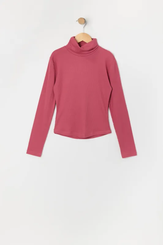 Col roulé côtelé à manches longues pour fille sold by Urban Planet