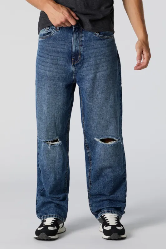 Baggy Distressed Jean sold by Charlotte Russe