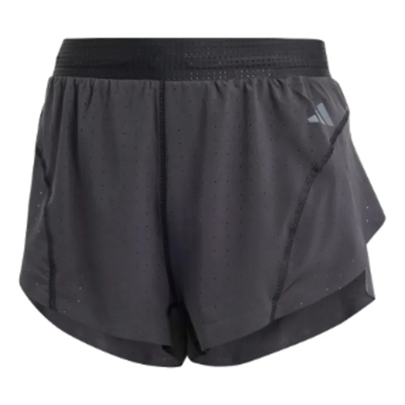 (WMNS) adidas Adizero Running Split Shorts 'Black' IK9708 sold by KicksCrew