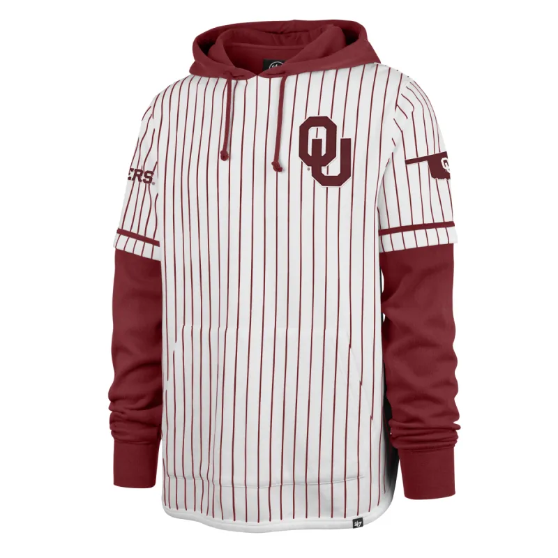 OKLAHOMA SOONERS PINSTRIPE '47 SHORTSTOP PULLOVER HOOD sold by 47