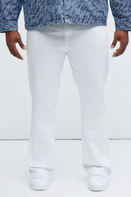 Cornell Slim Flare Jeans - White sold by Fashion Nova
