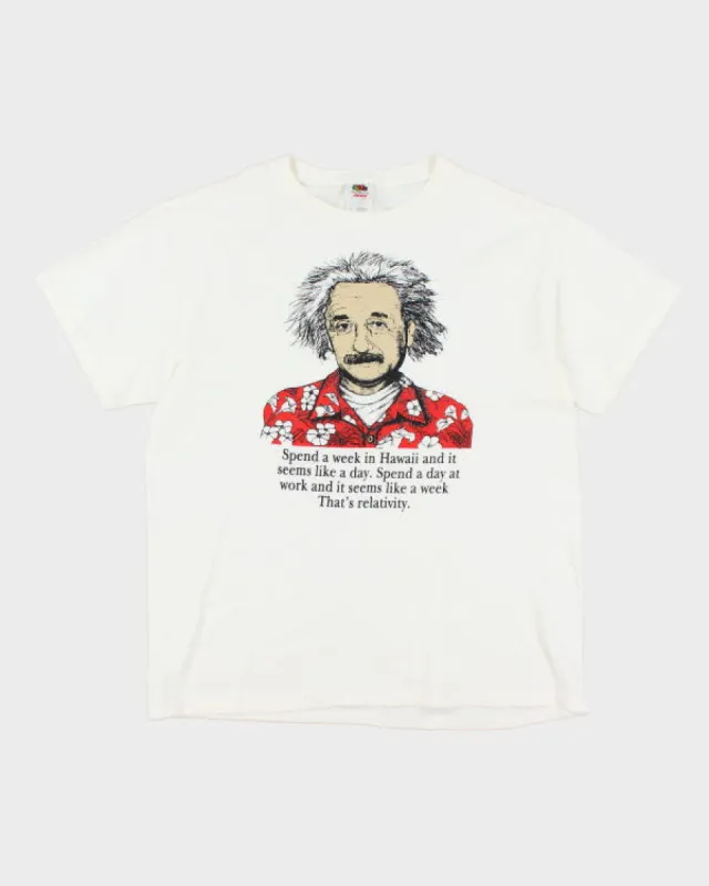 Y2k 00s Einstein T-shirt - L sold by Rokit