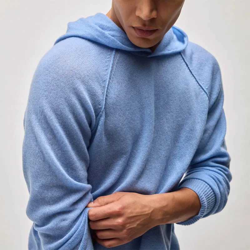 Soft Featherweight Cashmere Hoodie - Coast sold by James Perse