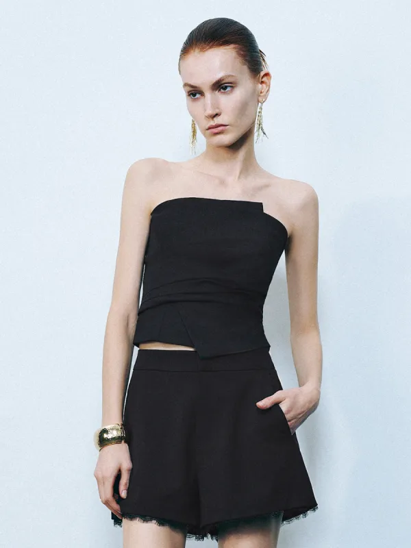 Ruched Skinny Bandeau Top sold by Urban Revivo
