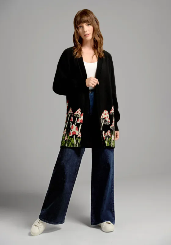 A Darling Dark Side Oversized Cardigan sold by Modcloth
