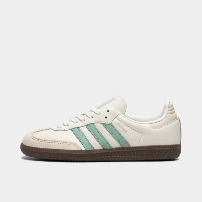 adidas Women's Samba OG Cloud White / Haze Green sold by JD Sports