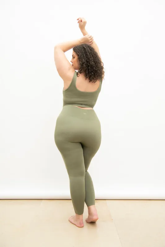 Curve Ultimate High Waisted Seamless Leggings - Sage Green sold by LOVALL
