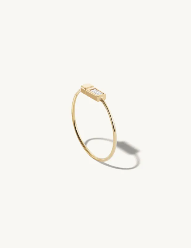 Stacked Single Diamond Bond Ring sold by Sophie Ratner