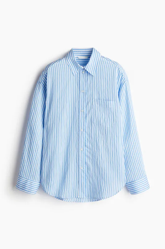 H & M - Oversized shirt - Blue sold by H&M