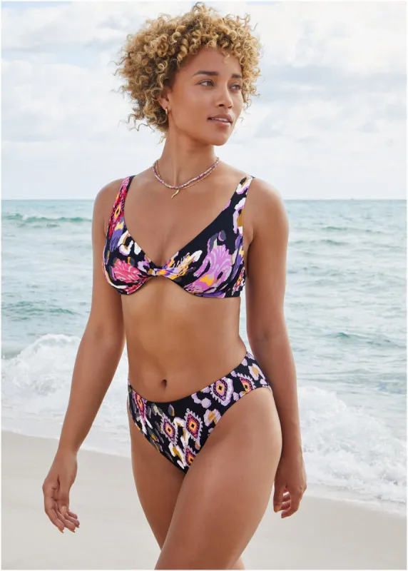 Fiji Mid Rise Moderate  - Desert Ikat Black sold by VENUS