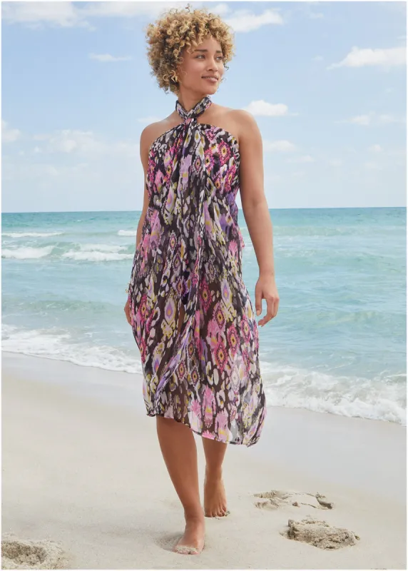 Pareo Cover-Up - Desert Ikat Black sold by VENUS