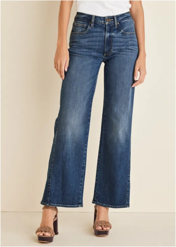 Farrah Wide Leg Jeans - Medium Wash sold by VENUS