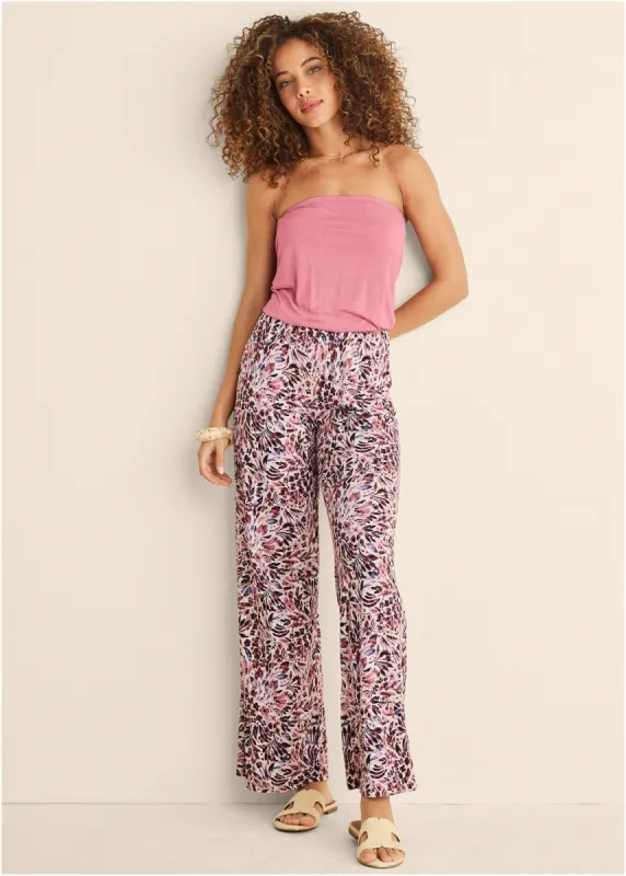 Abstract Mirage Jumpsuit - Cream Multi sold by VENUS