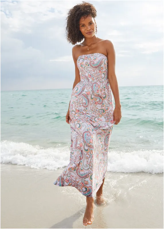 Convertible Maxi Dress - Median Paisley sold by VENUS