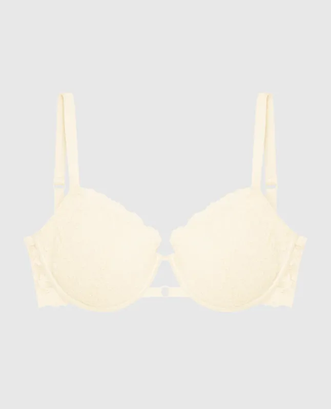 Lightly Lined Balconette Bra with Allover Lace sold by La SENZA