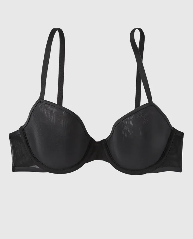 Spacer Foam Lightly Lined Mesh Demi Bra sold by La SENZA