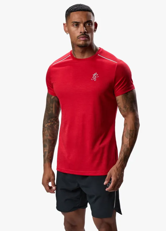 Gym King Element Tee - Pepper Red Marl sold by The Gym King