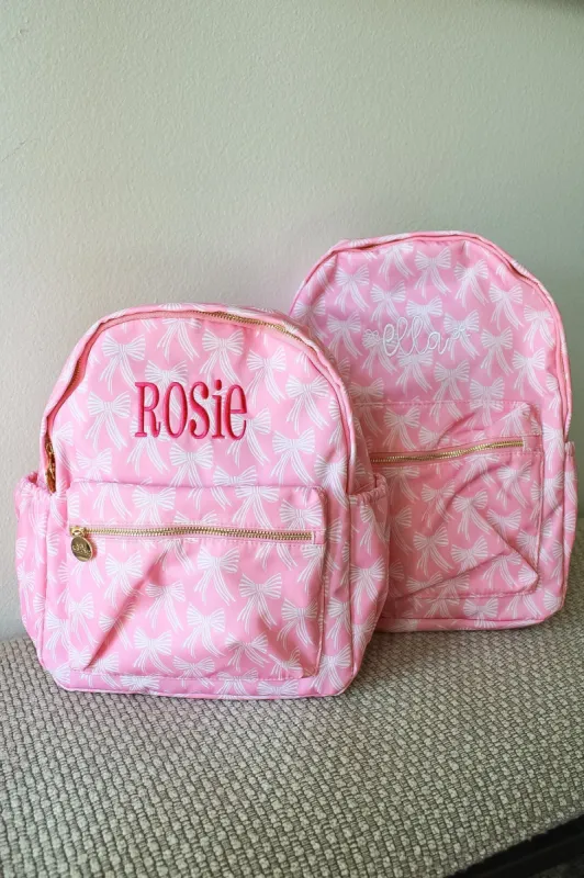 Pink Bow Backpack sold by Buddy Love