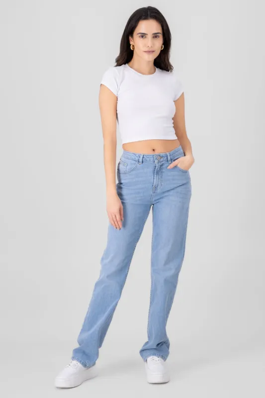 Jeans straight lisos sold by Shasa